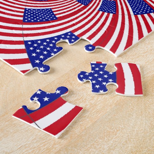 Prachtige Verbazingwekkende Vlag van de Verenigde  Legpuzzel (Zijkant)