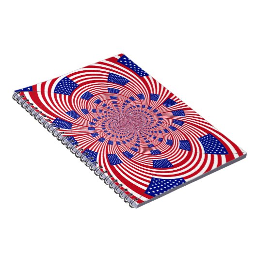 Prachtige Verbazingwekkende Vlag van de Verenigde  Notitieboek (Rechterzijde)