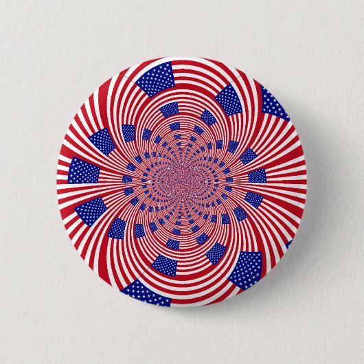 Prachtige Verbazingwekkende Vlag van de Verenigde  Ronde Button 5,7 Cm (Voorkant)