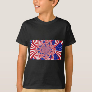 Prachtige Verbazingwekkende Vlag van de Verenigde T-shirt
