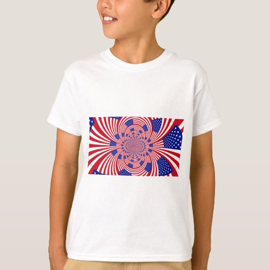 Prachtige Verbazingwekkende Vlag van de Verenigde  T-shirt (Voorkant)