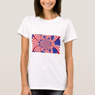 Prachtige Verbazingwekkende Vlag van de Verenigde T-shirt