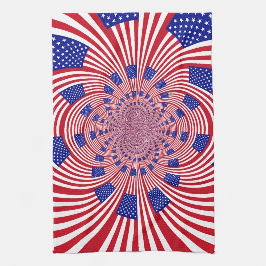 Prachtige Verbazingwekkende Vlag van de Verenigde Theedoek (Verticaal)