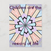 Prachtige verbazingwekkende zachte pastel geometri briefkaart (Voorkant)