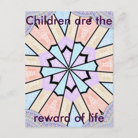 Prachtige verbazingwekkende zachte pastel geometri briefkaart (Voorkant)