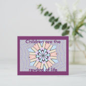 Prachtige verbazingwekkende zachte pastel geometri briefkaart (Staand voorkant)