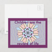 Prachtige verbazingwekkende zachte pastel geometri briefkaart (Voorkant / Achterkant)