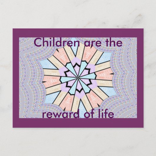 Prachtige verbazingwekkende zachte pastel geometri briefkaart (Voorkant)