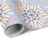 Prachtige verbazingwekkende zachte pastel geometri cadeaupapier (Rol Hoek)