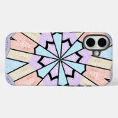 Prachtige verbazingwekkende zachte pastel geometri Case-Mate iPhone case (Achterkant (horizontaal))