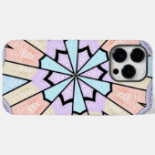 Prachtige verbazingwekkende zachte pastel geometri Case-Mate iPhone case (Achterkant (horizontaal))