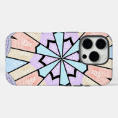 Prachtige verbazingwekkende zachte pastel geometri Case-Mate iPhone case (Achterkant (horizontaal))