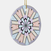 Prachtige verbazingwekkende zachte pastel geometri keramisch ornament (Rechts)