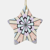 Prachtige verbazingwekkende zachte pastel geometri keramisch ornament (Rechts)