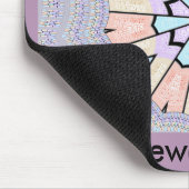 Prachtige verbazingwekkende zachte pastel geometri muismat (Hoek)