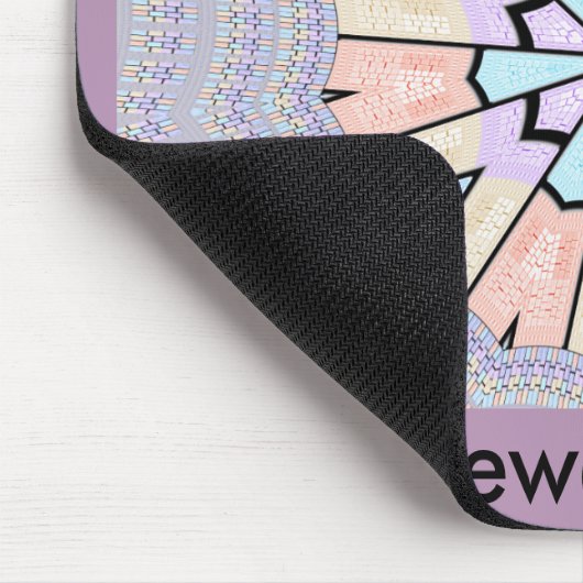 Prachtige verbazingwekkende zachte pastel geometri muismat (Hoek)