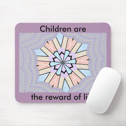 Prachtige verbazingwekkende zachte pastel geometri muismat (Met muis)