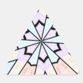 Prachtige verbazingwekkende zachte pastel geometri sticker (Voorkant)