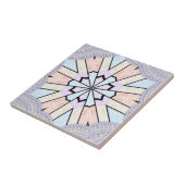 Prachtige verbazingwekkende zachte pastel geometri tegeltje (Zijkant)