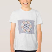 Prachtige verbazingwekkende zachte pastel geometri Tri-Blend shirt (Voorkant)
