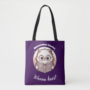 Prachtige Verhalen Mooie Leescat Tote Bag