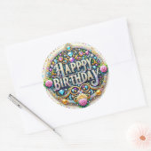 Prachtige verjaardag sticker (Envelop)