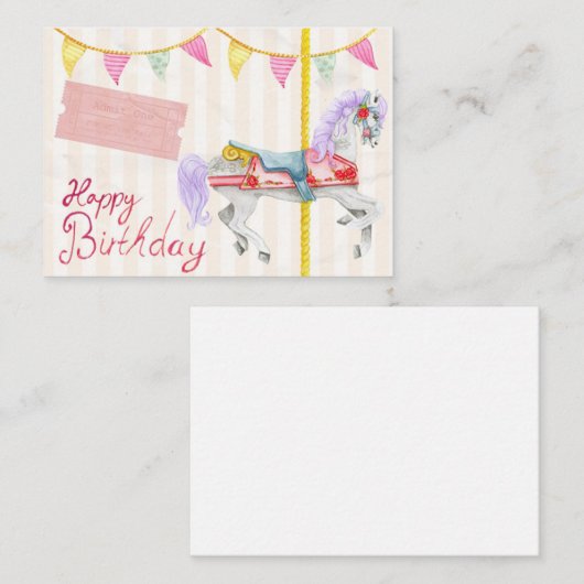 Prachtige verjaardagscadeau met Kaart Notitiekaartje (Voorkant / Achterkant)