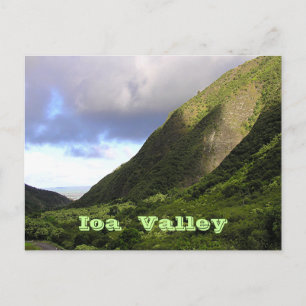 "Prachtige verlichting boven IOA VALLEY, MAUI" Briefkaart