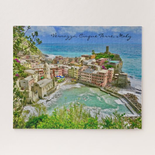 Prachtige Vernazza, Italië Jigzaag Puzzle Legpuzzel (Horizontaal)