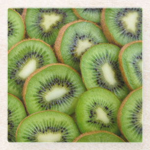 Prachtige, verse KiWi gereed voor Eat Glazen Onderzetter