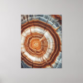 Prachtige versteende Stump Wall Art Canvas Afdruk (Voorkant)