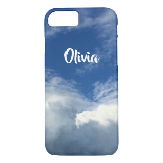 Prachtige vetwolken in een blauwe en witte hemel,  Case-Mate iPhone case (Achterkant)