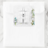 Prachtige Victoriaans Ballerina KinderStickers Vierkante Sticker (Tas)