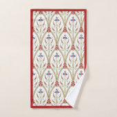 Prachtige Victoriaans Baroque Floral Pattern Bad Handdoek (Handdoek)