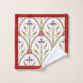 Prachtige Victoriaans Baroque Floral Pattern Bad Handdoek (Wasdoekje)
