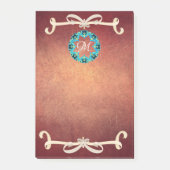 Prachtige Victoriaans Bow-Stropdas met monogram Post-it® Notes (Voorkant)