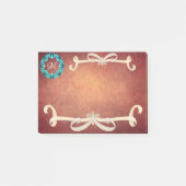 Prachtige Victoriaans Bow-Stropdas met monogram Post-it® Notes (Voorkant)