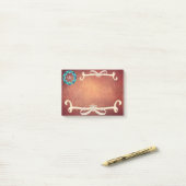 Prachtige Victoriaans Bow-Stropdas met monogram Post-it® Notes (Op bureau)