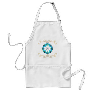 Prachtige Victoriaans Bow-Stropdas met monogram Standaard Schort