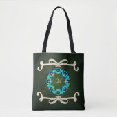 Prachtige Victoriaans Bow-Stropdas met monogram Tote Bag (Voorkant)