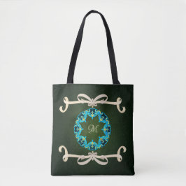 Prachtige Victoriaans Bow-Stropdas met monogram Tote Bag