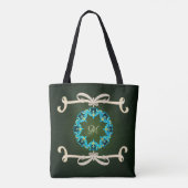 Prachtige Victoriaans Bow-Stropdas met monogram Tote Bag (Achterkant)
