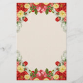 Prachtige Victoriaans Engelstalige tuin Briefpapier (Voorkant)