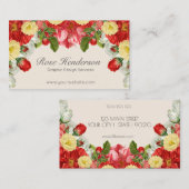 Prachtige  Victoriaans Engelstalige tuin Visitekaartje (Voorkant / Achterkant)