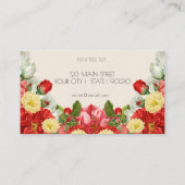 Prachtige  Victoriaans Engelstalige tuin Visitekaartje (Achterkant)