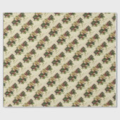 Prachtige Victoriaans Feestdagen Kerstmis Cadeaupapier (Vlak)