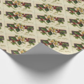 Prachtige Victoriaans Feestdagen Kerstmis Cadeaupapier (Hoek)