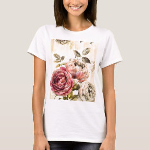 Prachtige Victoriaans Floral Painting T-shirt