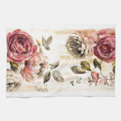 Prachtige Victoriaans Floral Painting Theedoek (Horizontaal)