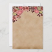 Prachtige Victoriaans huwelijksuitnodigingen Kaart (Achterkant)